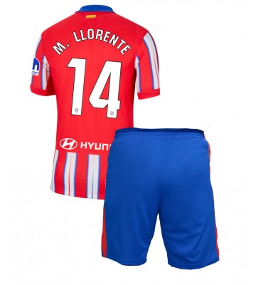Atletico Madrid Marcos Llorente #14 Hemmakläder Barn 2024-25 Kortärmad (+ Korta byxor)